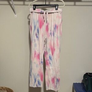 Old Navy Tie-Dye Pajama Pants - Pink, Blue, White